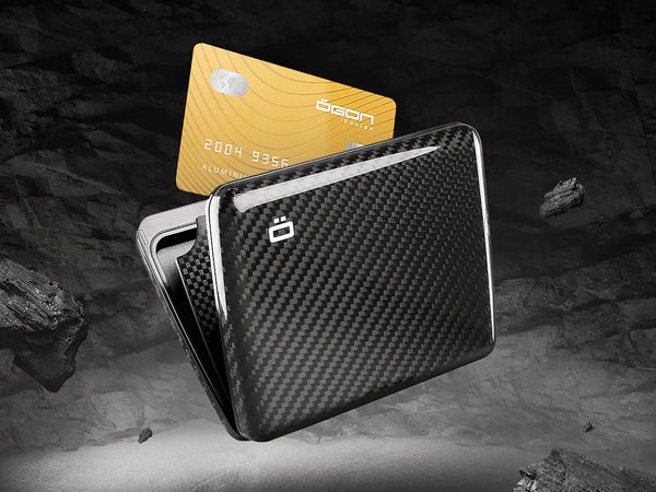 Ogon Smart Case Oslo / Large / Twill Carbon Fiber Wallet