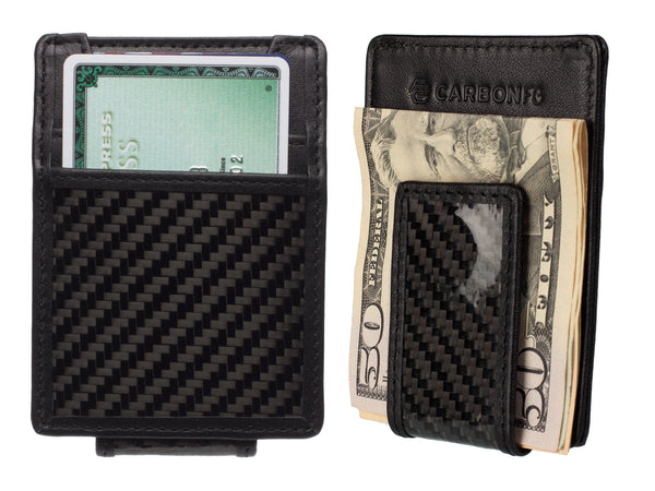 CarbonFG Carbon Fiber & Leather Money Clip Wallet