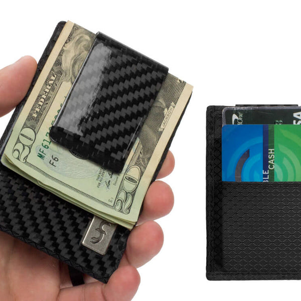 Common Fibers FIT Carbon Fiber Removable Money Clip Wallet