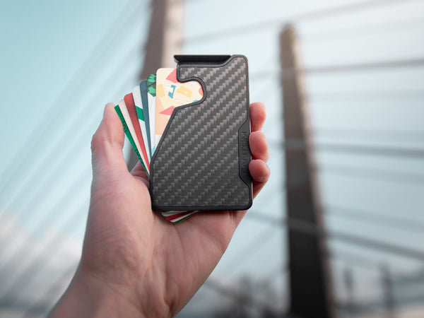Fantom X Carbon Fiber Fan-Out Wallet with Cash Holder