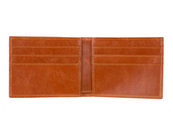 Londono Carbon Fiber and Leather Sports Wallet / Light Brown