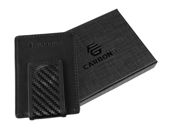 CarbonFG Carbon Fiber & Leather Money Clip Wallet