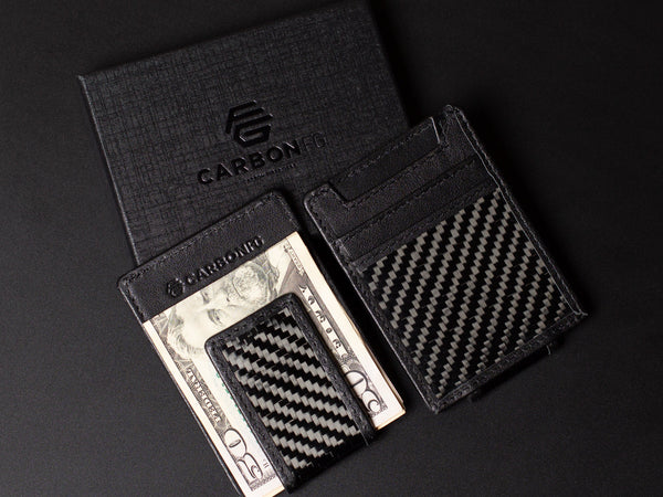 CarbonFG Carbon Fiber & Leather Money Clip Wallet