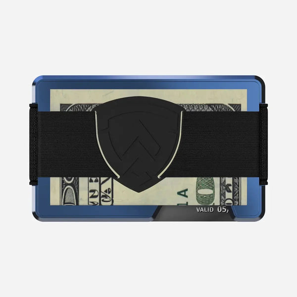 AirTag Money Clip Wallet - Navy Blue