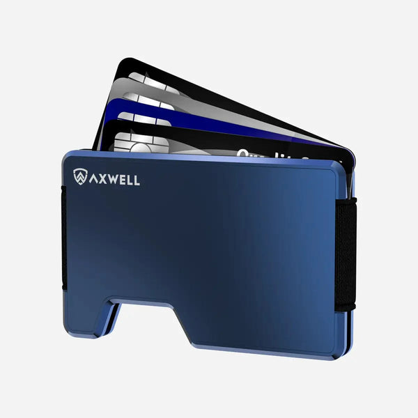AirTag Money Clip Wallet - Navy Blue