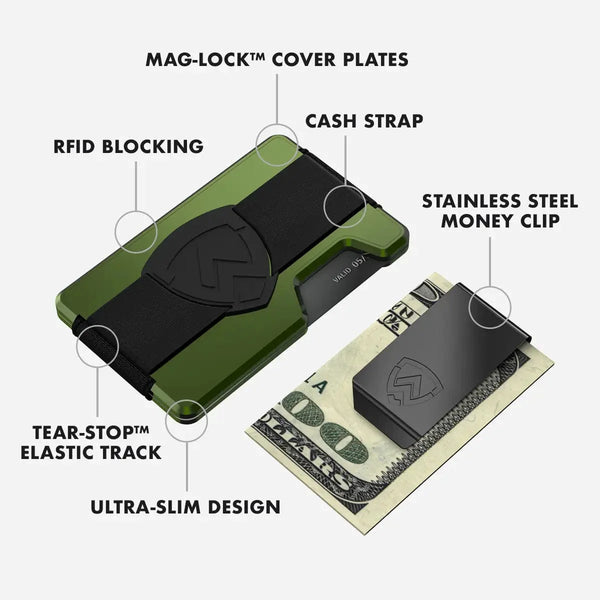 Axwell Wallet - Army Green