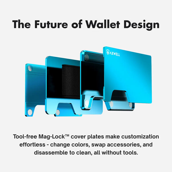 Wallet with Key Organizer - Bolt Blue