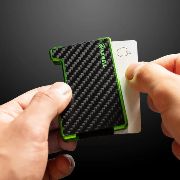 Axwell Wallet - Alien Green Carbon Fiber
