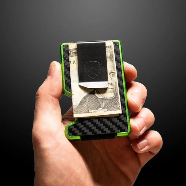 Axwell Wallet - Alien Green Carbon Fiber