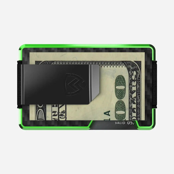Axwell Wallet - Alien Green Carbon Fiber