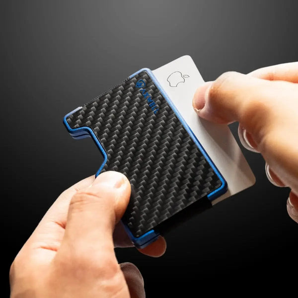 Axwell Wallet - Hyper Blue Carbon Fiber