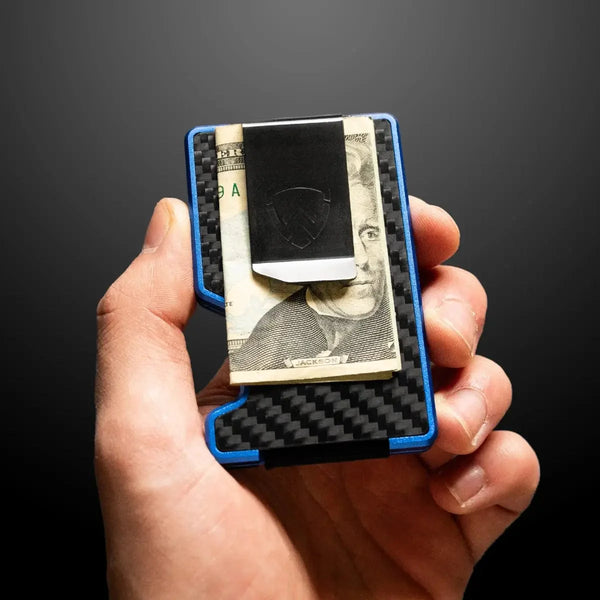 Axwell Wallet - Hyper Blue Carbon Fiber