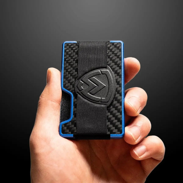 Axwell Wallet - Hyper Blue Carbon Fiber