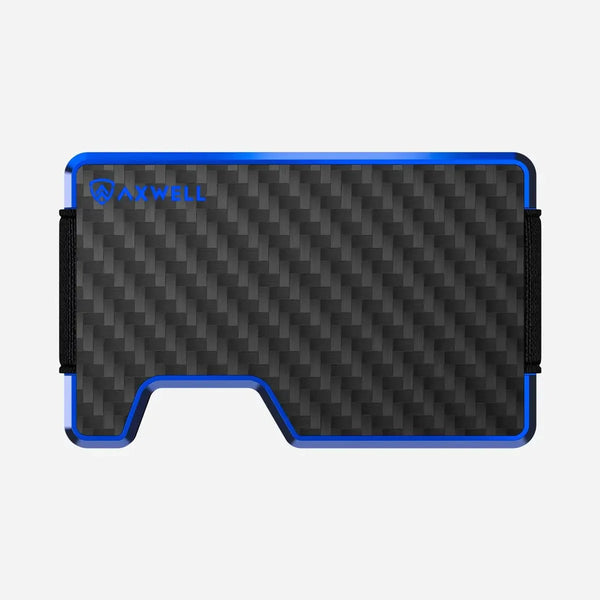 Axwell Wallet - Hyper Blue Carbon Fiber