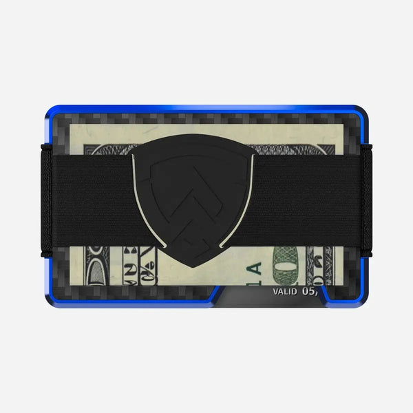Axwell Wallet - Hyper Blue Carbon Fiber