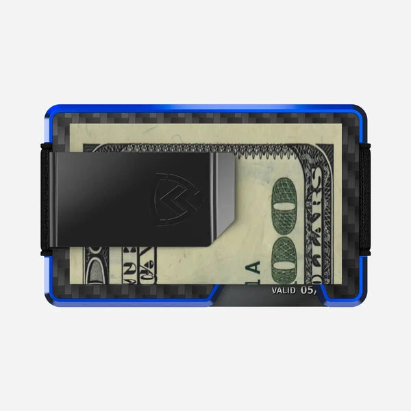 Axwell Wallet - Hyper Blue Carbon Fiber