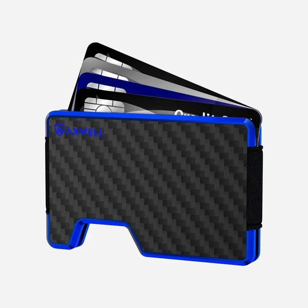 Axwell Wallet - Hyper Blue Carbon Fiber