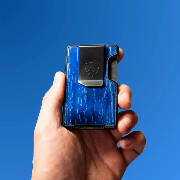 Axwell Wallet - Cobalt Damascus