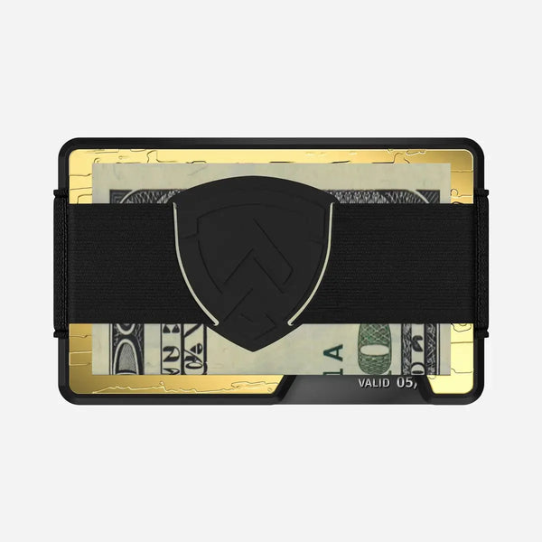 Axwell Wallet - Gold Damascus