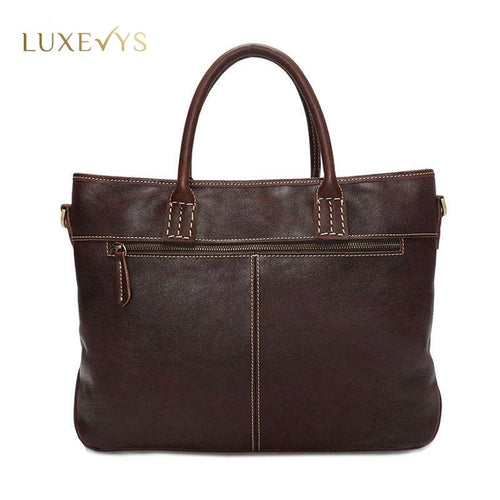 Genuine Leather Crossbody Cowhide Cow Real Leather Laptop Office Bag
