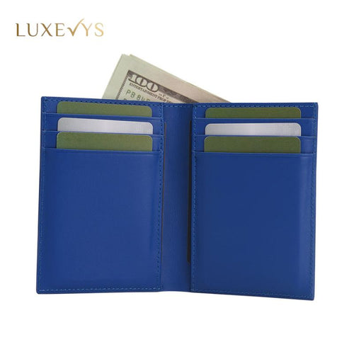 Minimalist Genuine Leather RFID Protection Handmade Wallet